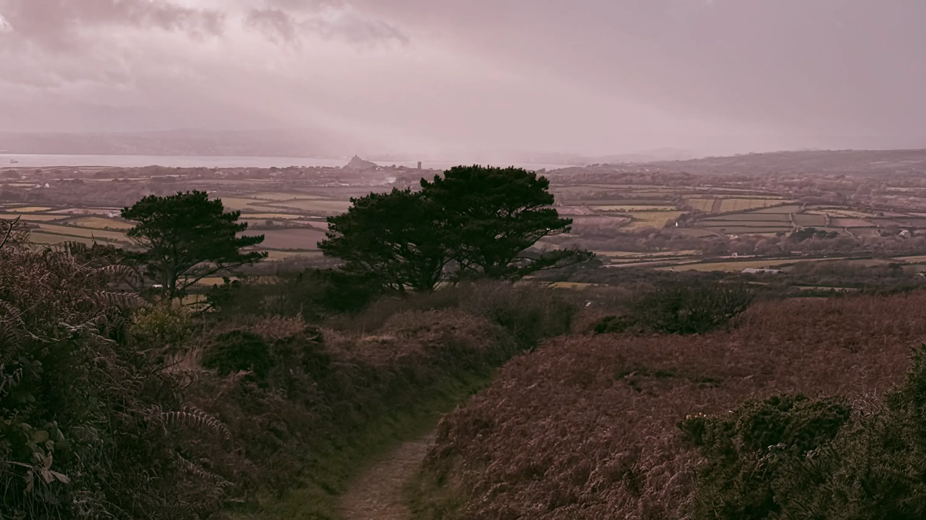 Views of the bay from Tresowes Hill